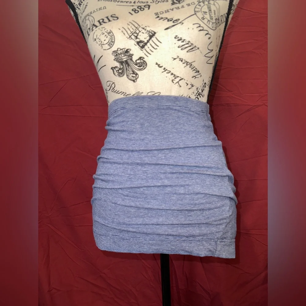 Ashy Blue Pencil Skirt - Picture 1 of 3